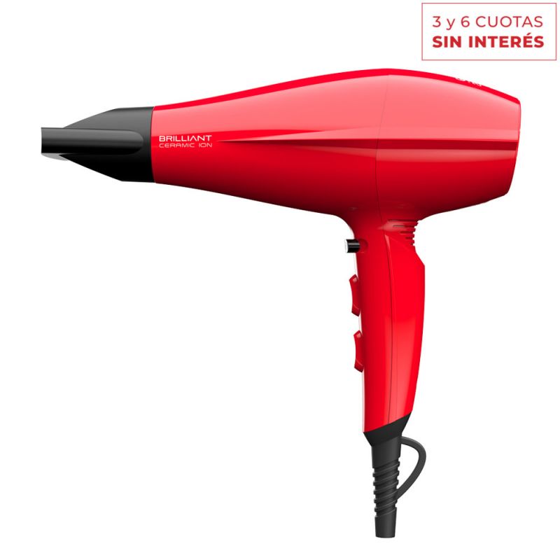 Secador de cabello GAMA Brilliant Ceramic Ion DC/137028 2300W Rojo
