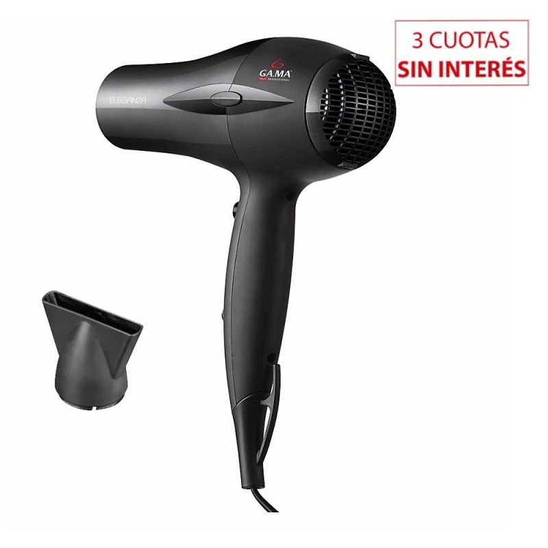 Secador de Cabello Gama Eleganza 106390 Negro