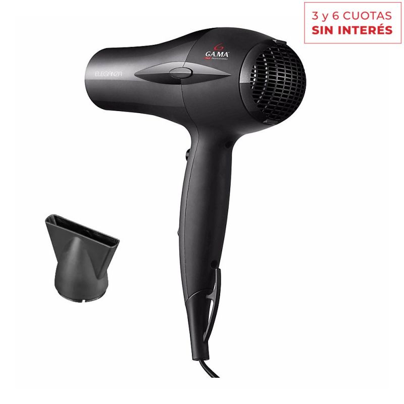 Secador de Cabello Gama Eleganza 106390 Negro