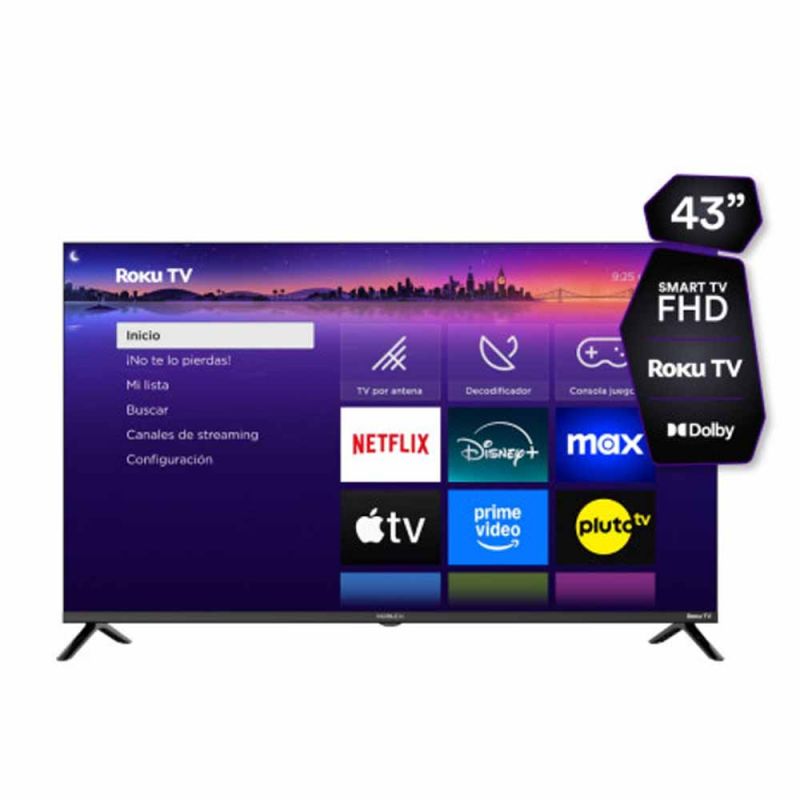 Smart TV 43" Noblex FULL HD DB43X3100 Roku Negro