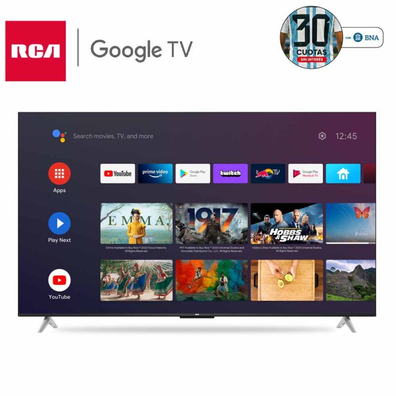 Smart TV 50" RCA 4K UHD AND50P6UHD Google TV