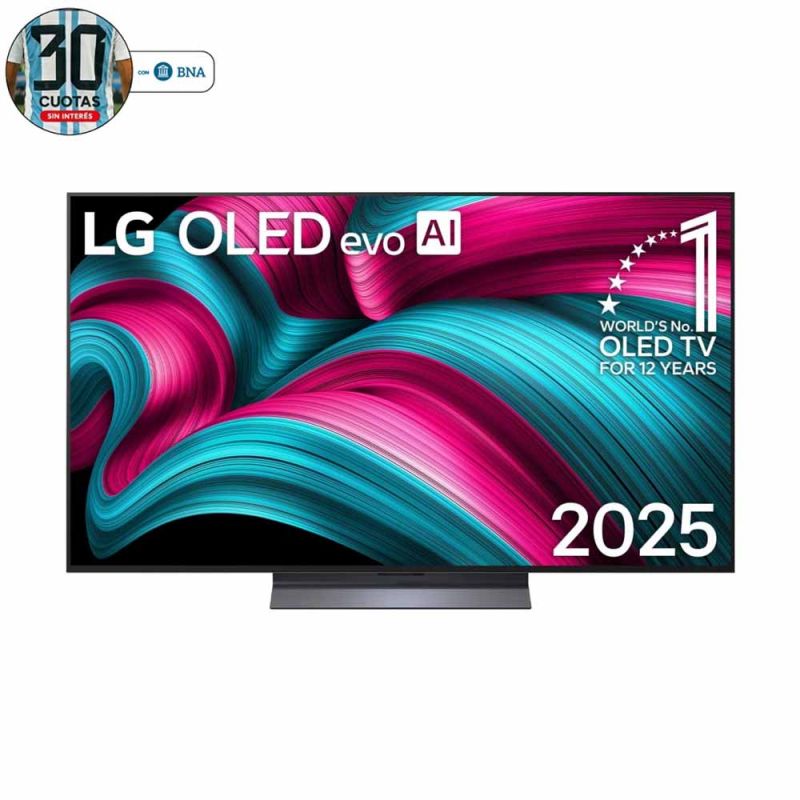 Smart TV 55" LG 4K OLED Evo C5 OLED55C5PSA Alpha 9 AI Negro