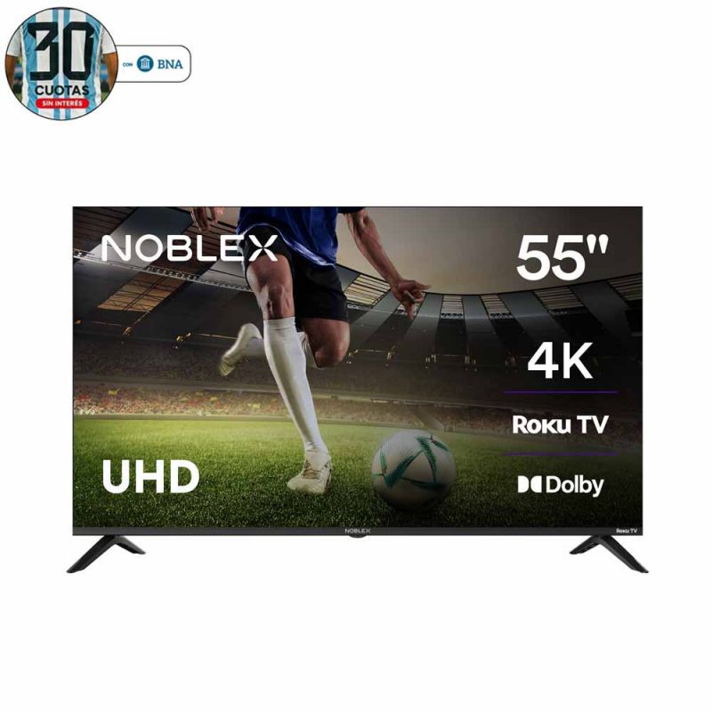 Smart TV 55" Noblex 4K DB55X3500 Roku Negro