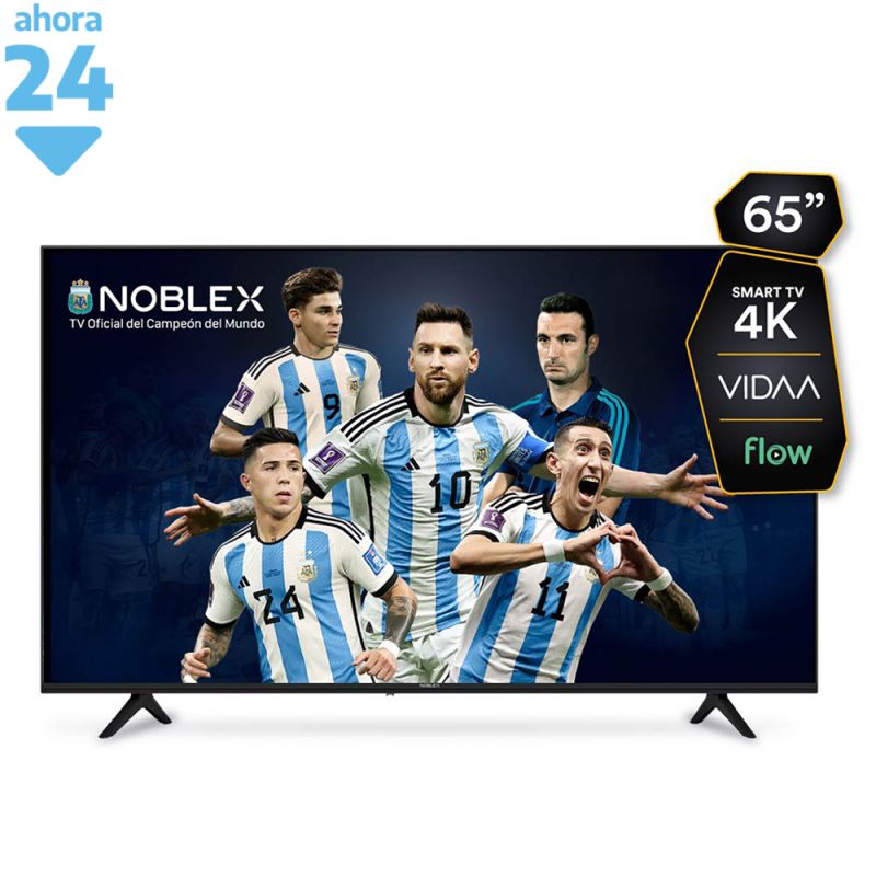 Smart TV 65" Noblex UHD 4K DK65X6500 Negro
