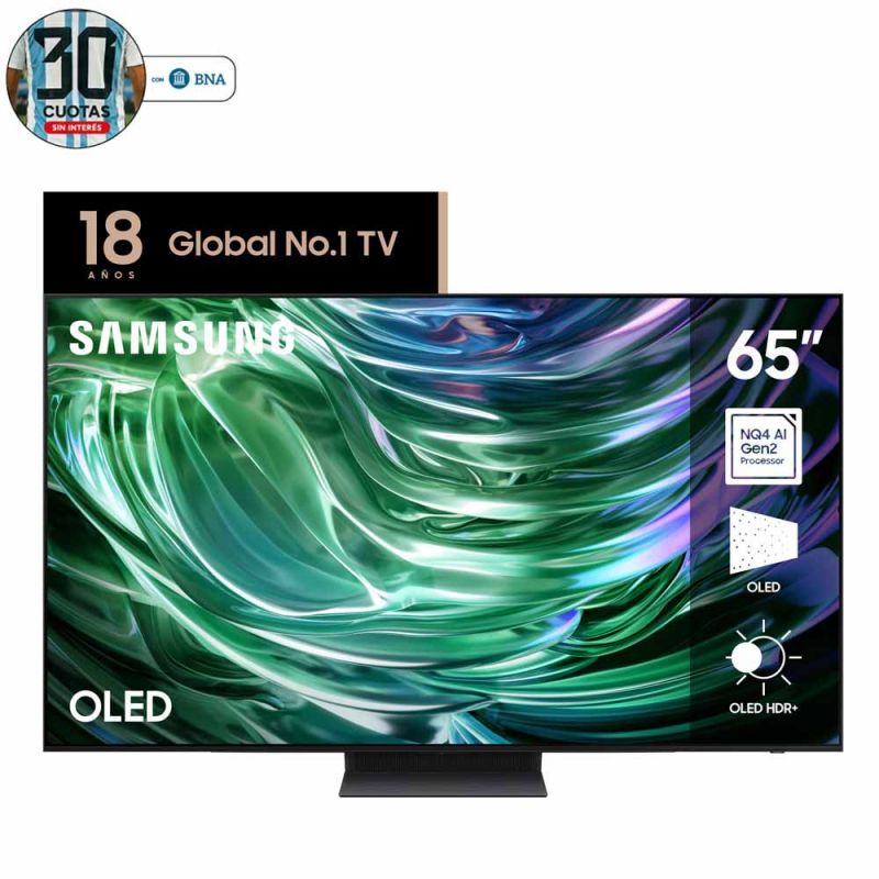 Smart TV 65" Samsung OLED 4K QN65S90DAGCZBB