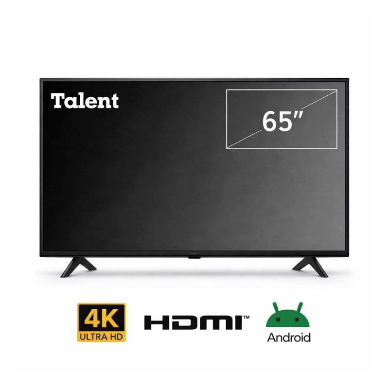 Smart TV 65" Talent 4K UHD 65TAL4K Android Negro