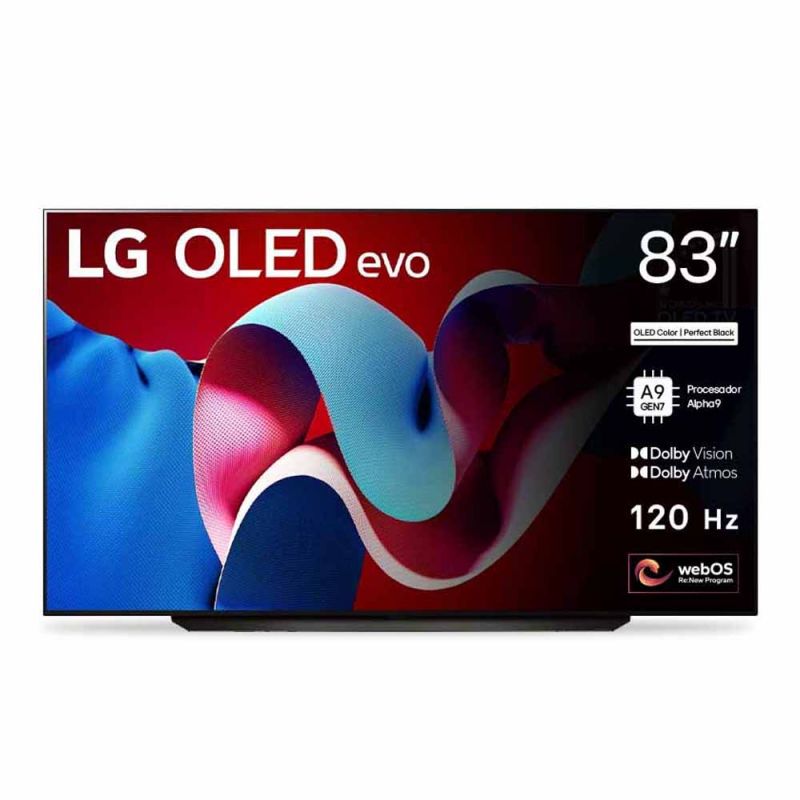 Smart TV 83" LG 4K OLED Evo AI C4 OLED83C4PSA Negro