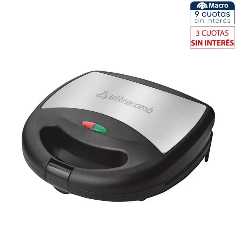 Sanwichera 3 en 1 Ultracomb SW2801 Negro