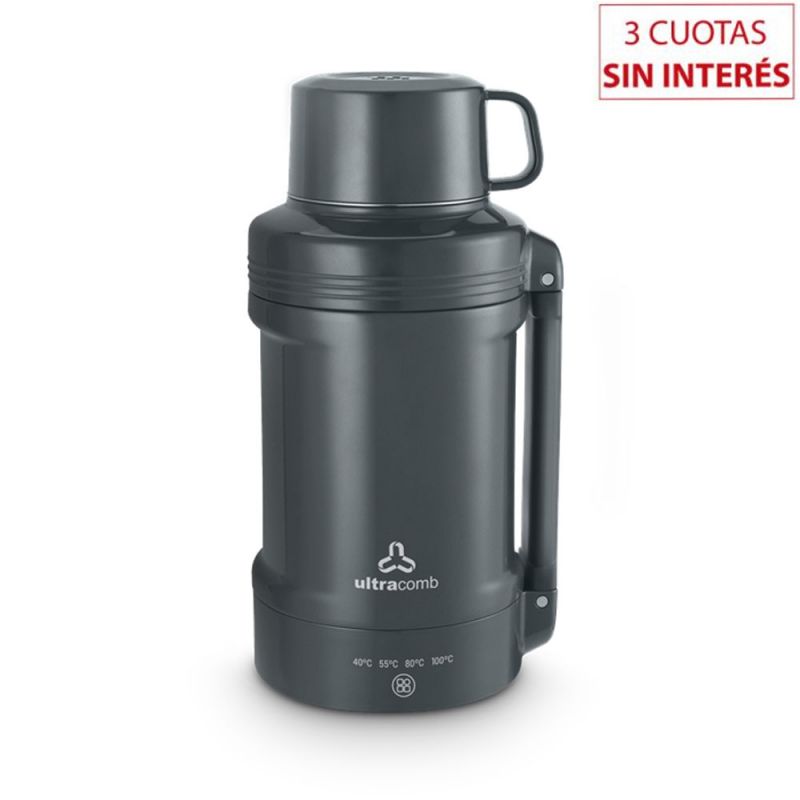 eTermo Eléctrico 1Lt Ultracomb TE-4000B Negro