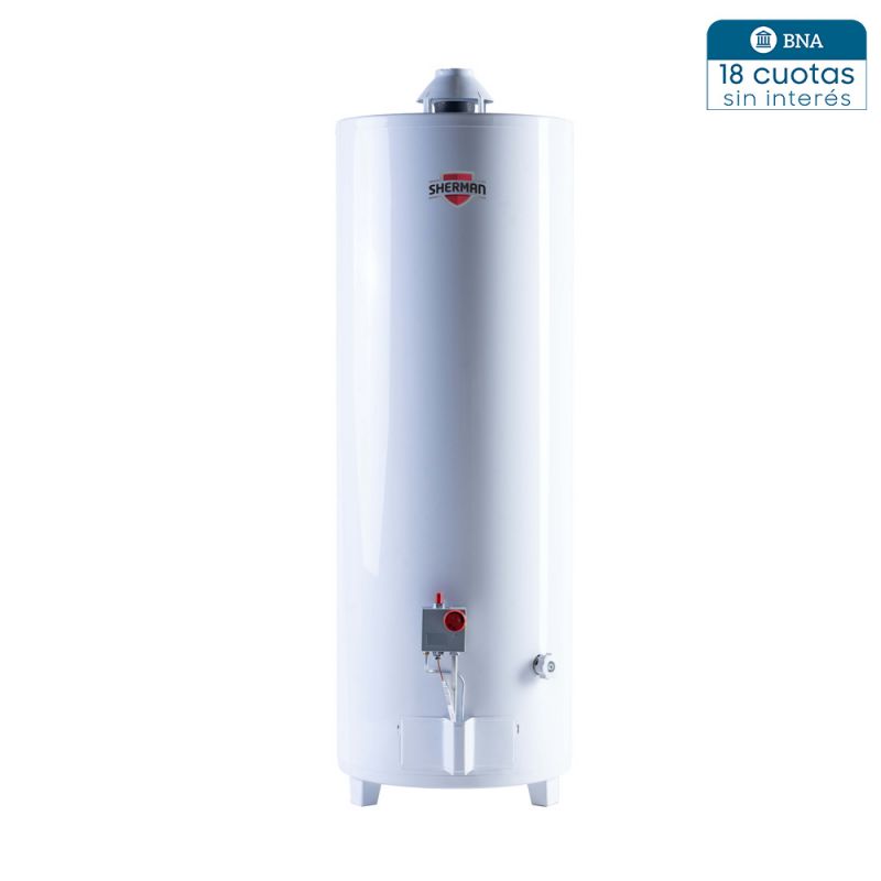 Termotanque a Gas 120Lts Sherman TPGP120MSH13 Pie C/Superior