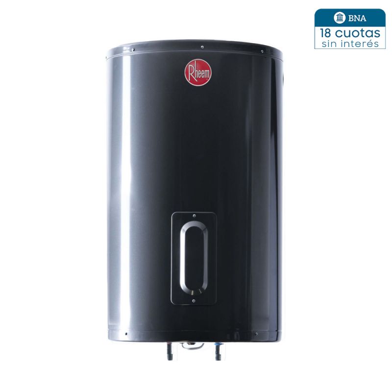 Termotanque Eléctrico 85Lts Rheem TEC85 AEE Colgar C/Inferior Gris
