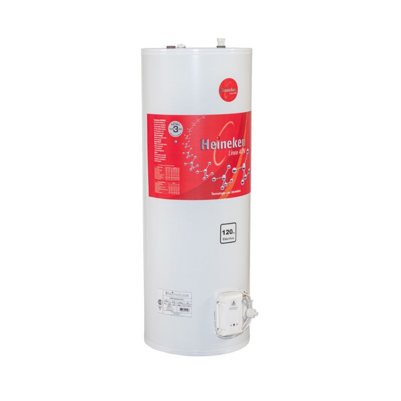 Termotanque Eléctrico 120Lts Heineken ADN THE-120 Pie C/Superior