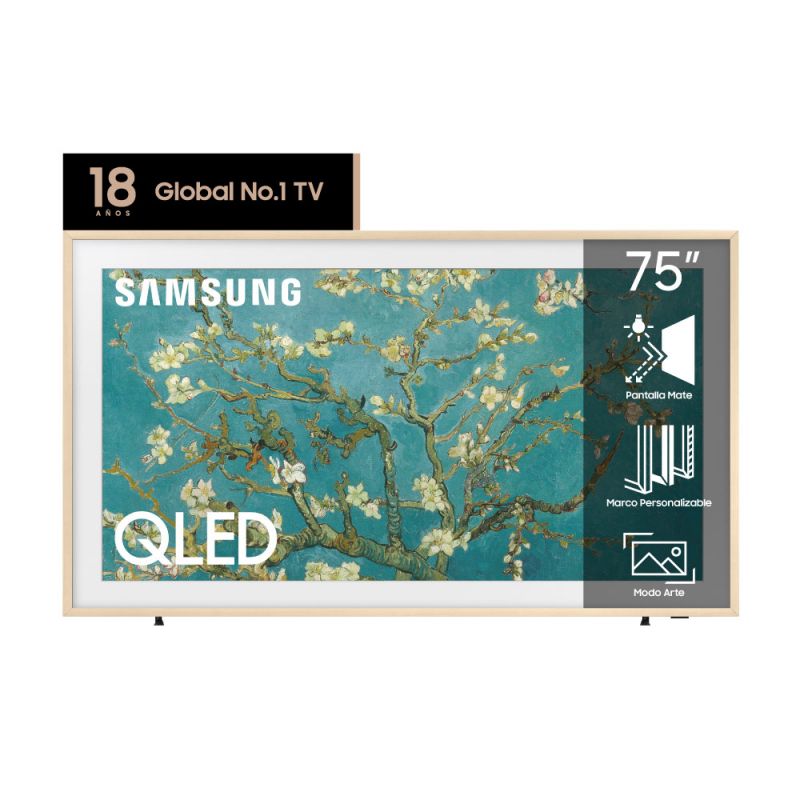 Smart TV 75" Samsung The Frame QLED 4K UHD QN75LS03BAGCZBC Beige