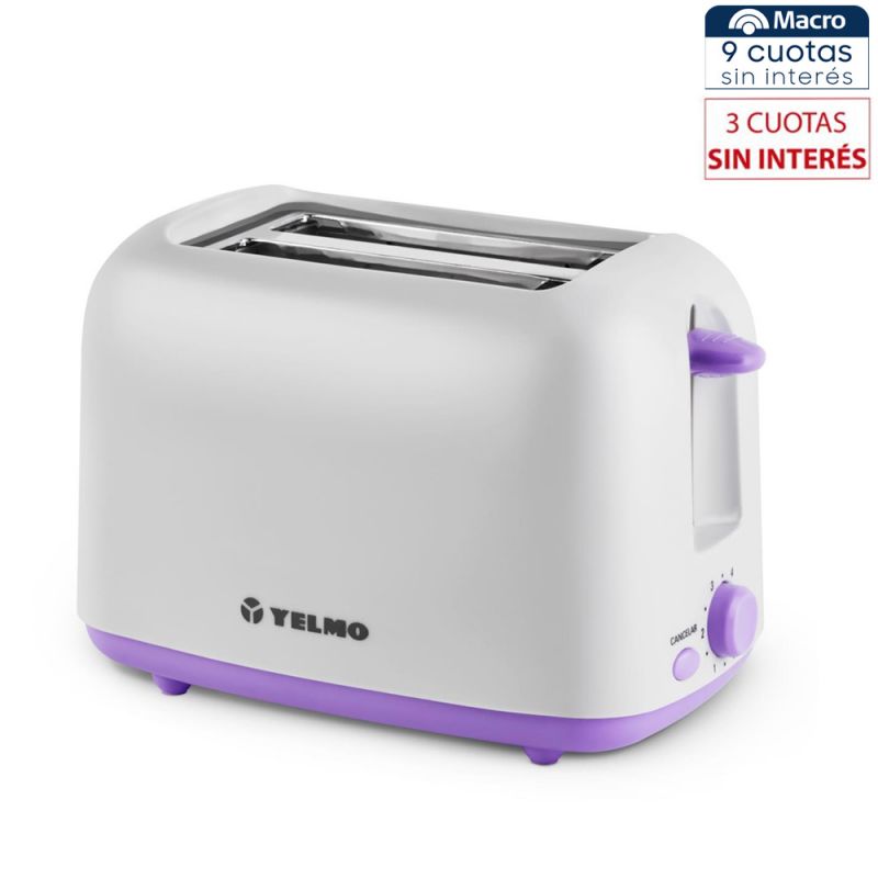 Tostadora Eléctrica Yelmo TO-3006 Violeta