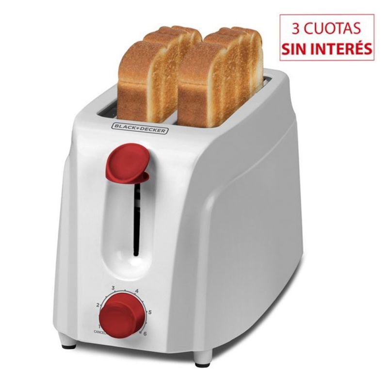 Tostadora 2 rebanadas Black & Decker TR200-AR Blanco