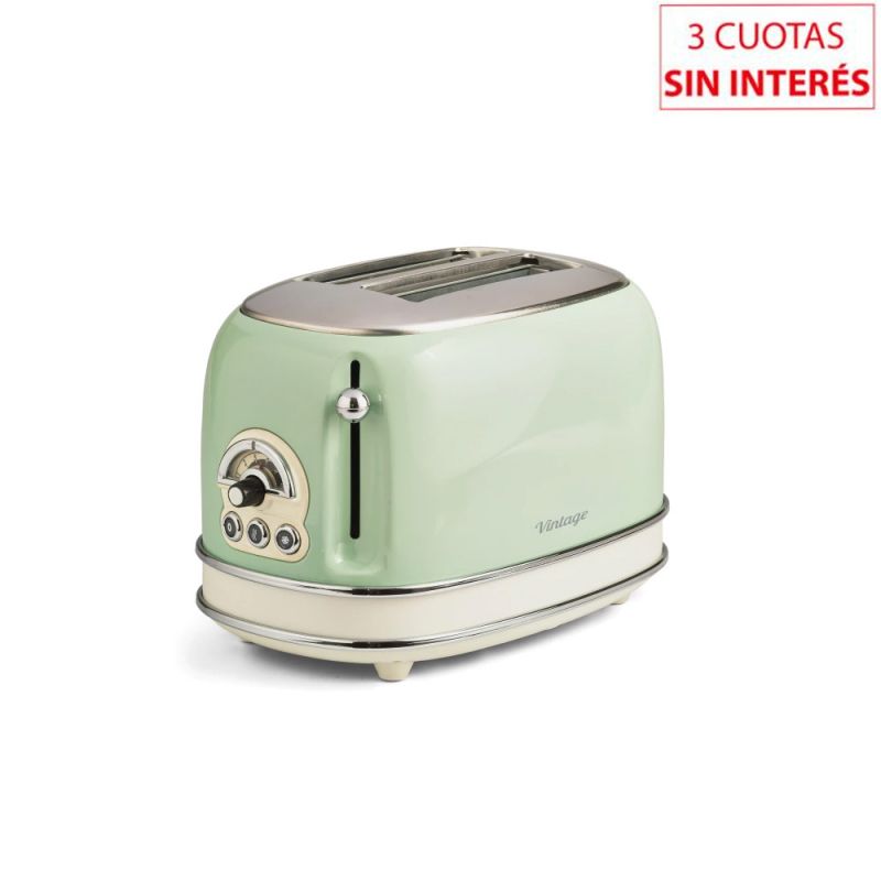 Tostadora Eléctrica Vintage Ariete PA-TO155VE-I Verde