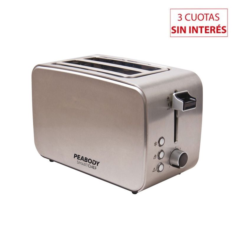 Tostadora Eléctrica Peabody PE-T8127 Inox