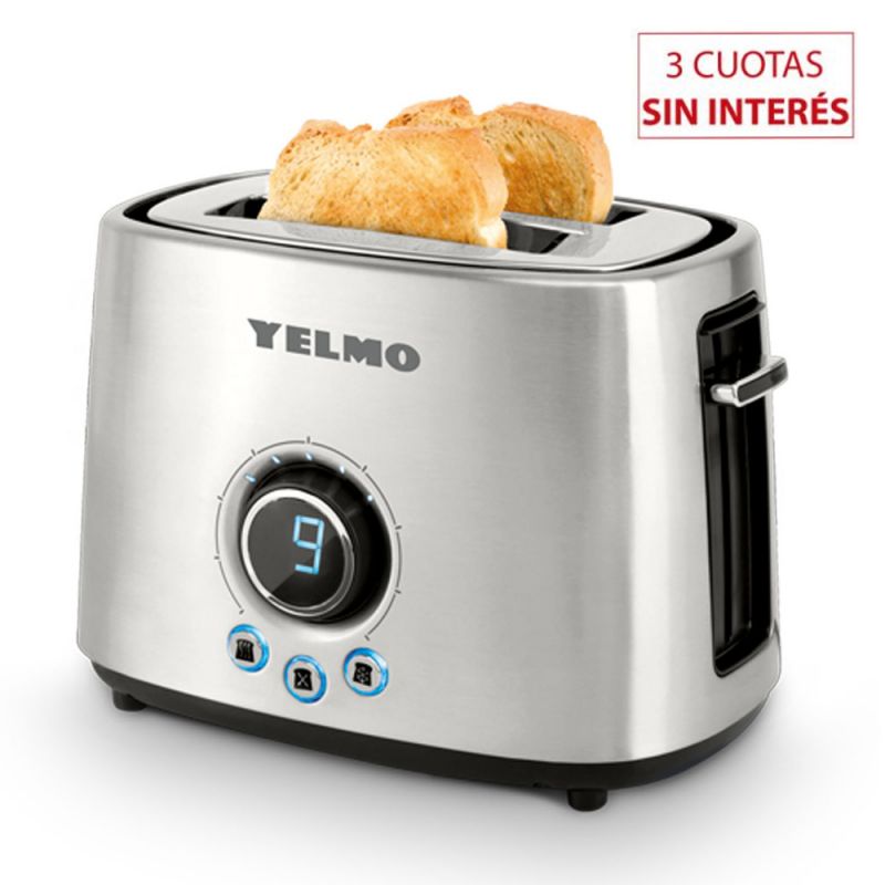 Tostadora Eléctrica Yelmo TO-3007 LED Inox