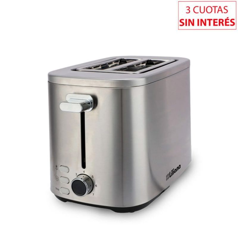 Tostadora Eléctrica Liliana ToastMax AT919i Ranuras Anchas Inox