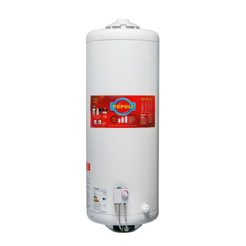 Termotanque a Gas 100Lts Pópuli TPOP8NS100 Colgar C/Superior