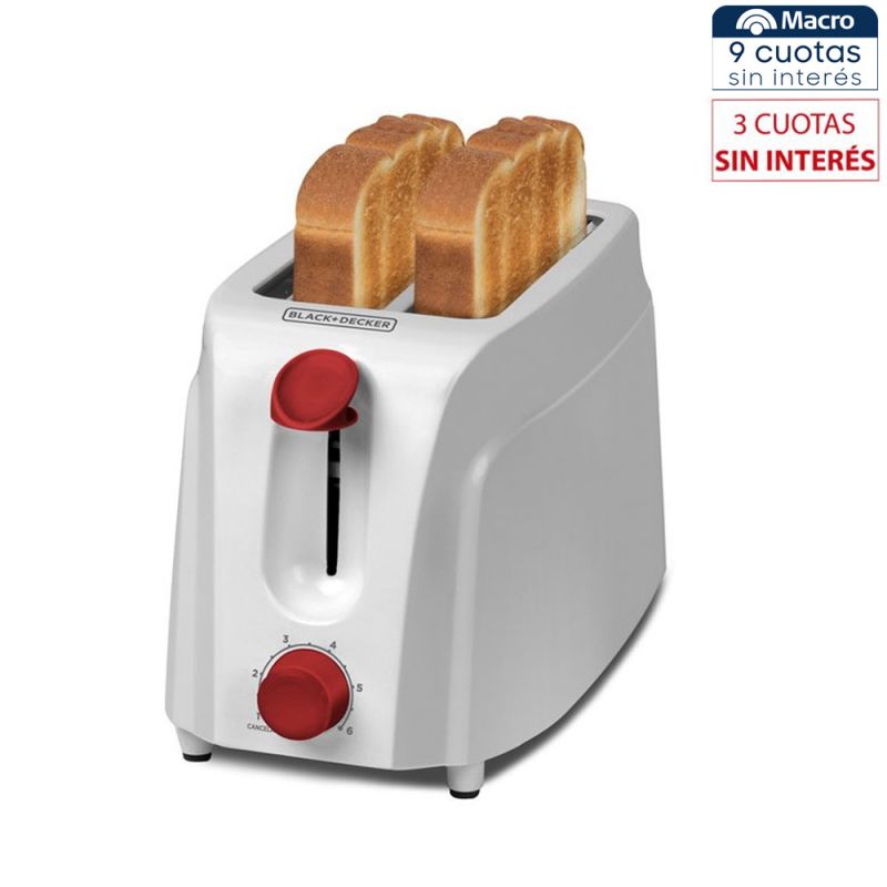 Tostadora 2 rebanadas Black & Decker TR200-AR Blanco