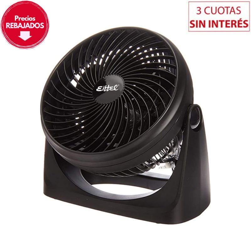 Turboventilador Oscilante 16" Eiffel E-516 Negro