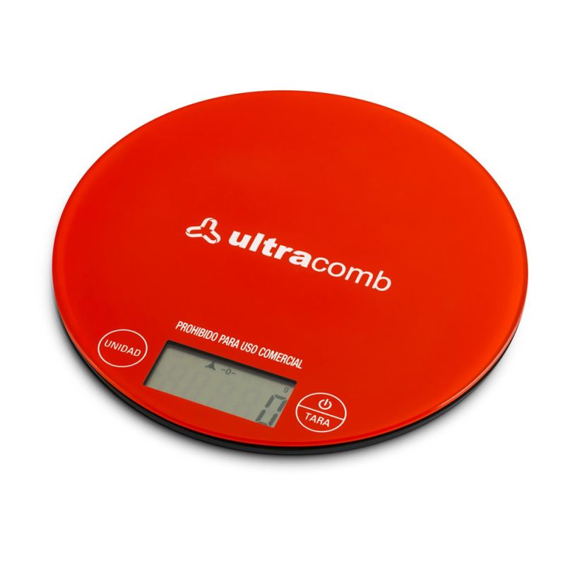 Ultracomb Balanza para cocina BL-6001 Slim Rojo