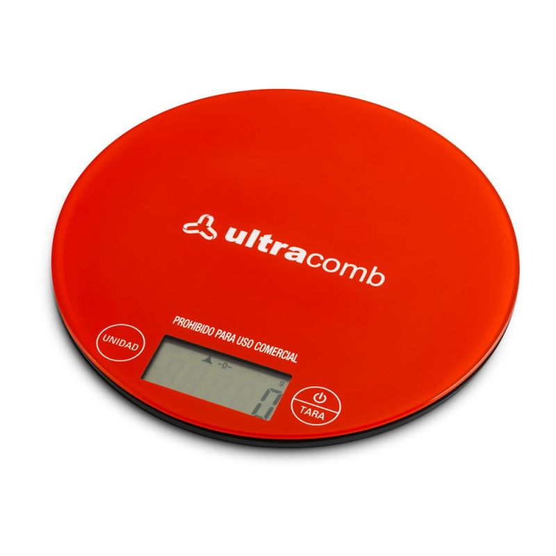 Balanza para cocina Ultracomb BL-6001 Slim Rojo