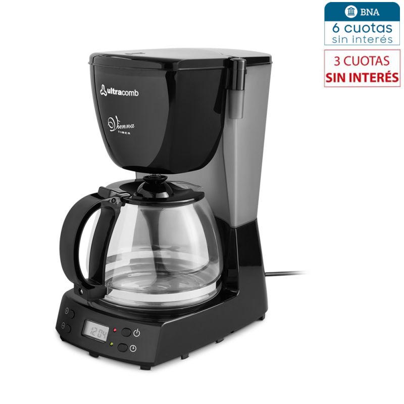 Cafetera Automática Ultracomb CA-2205 C/Timer Negro