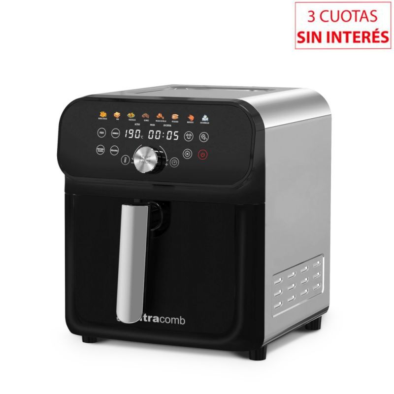 Freidora sin Aceite Digital 6.5Lts Ultracomb FR-8616 Negro