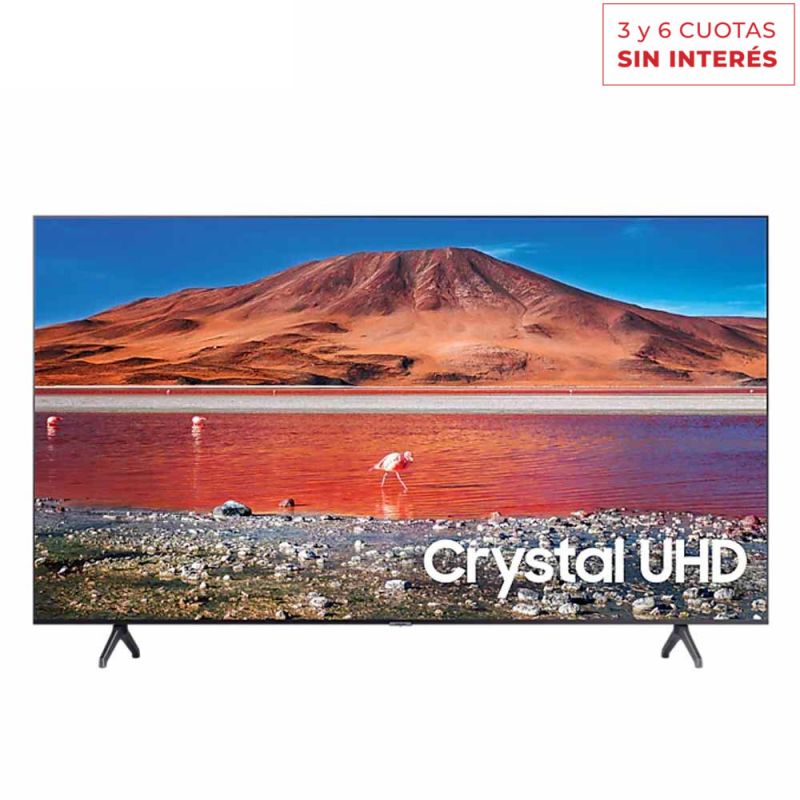 Smart TV Samsung 70" Crystal 4K UN70AU7000GCZB Negro