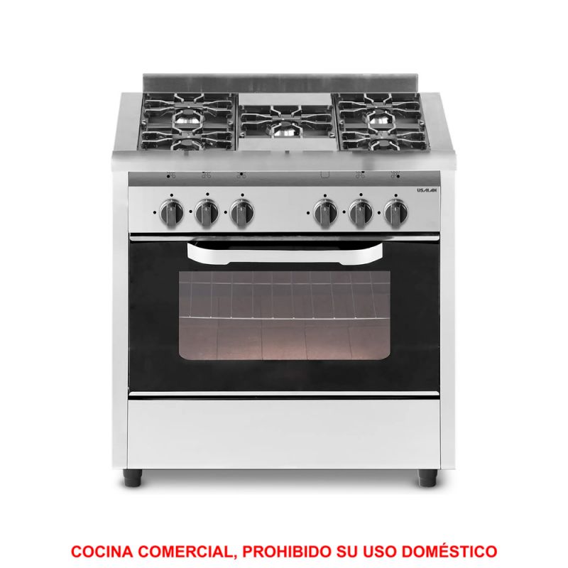 Cocina a Gas 80CM 5H Usman Compact 4500 PV Industrial Inox