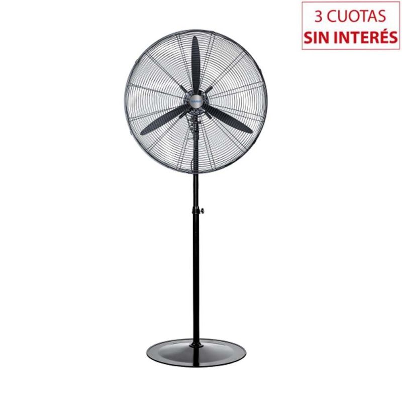 Ventilador de Pie - Pared 26" Peabody PE-VI260M Industrial Negro