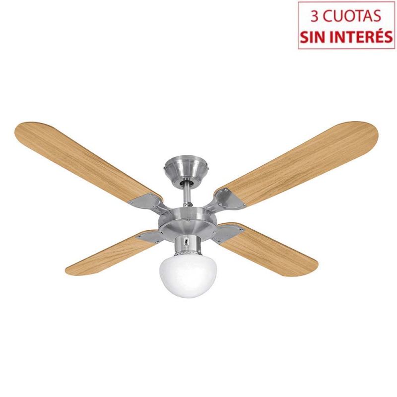 Ventilador de Techo Liliana VTHM214 C/Luz paletas reversibles
