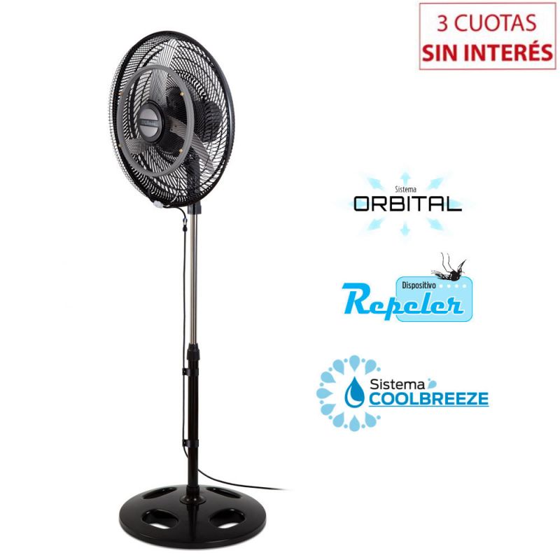 Ventilador de Pie 20" Liliana CoolBreeze VPM2016CB  Negro