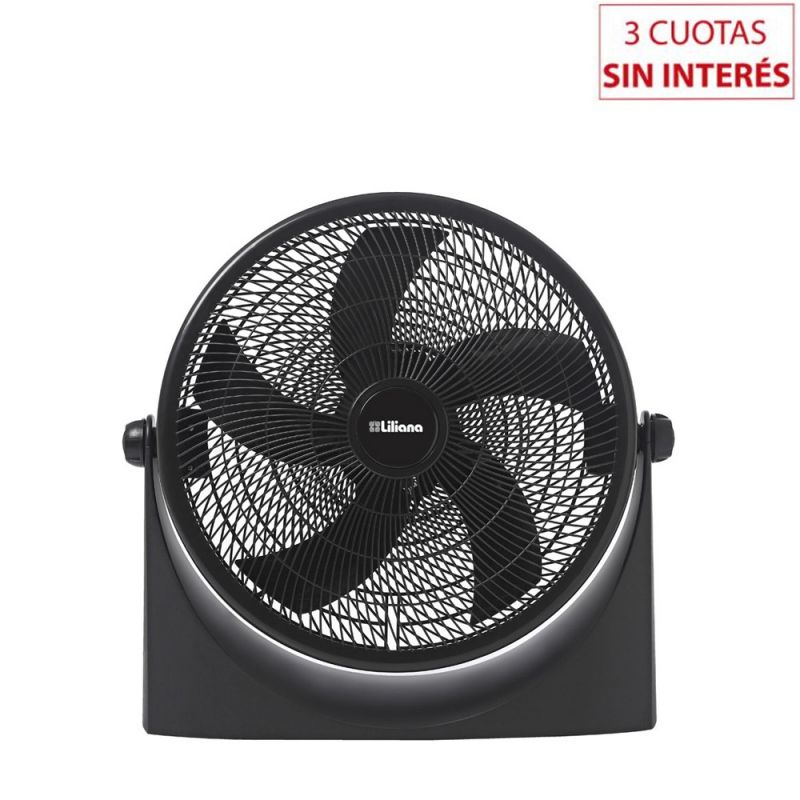 Turboventilador 20" Liliana VTF20P Reclinable Negro