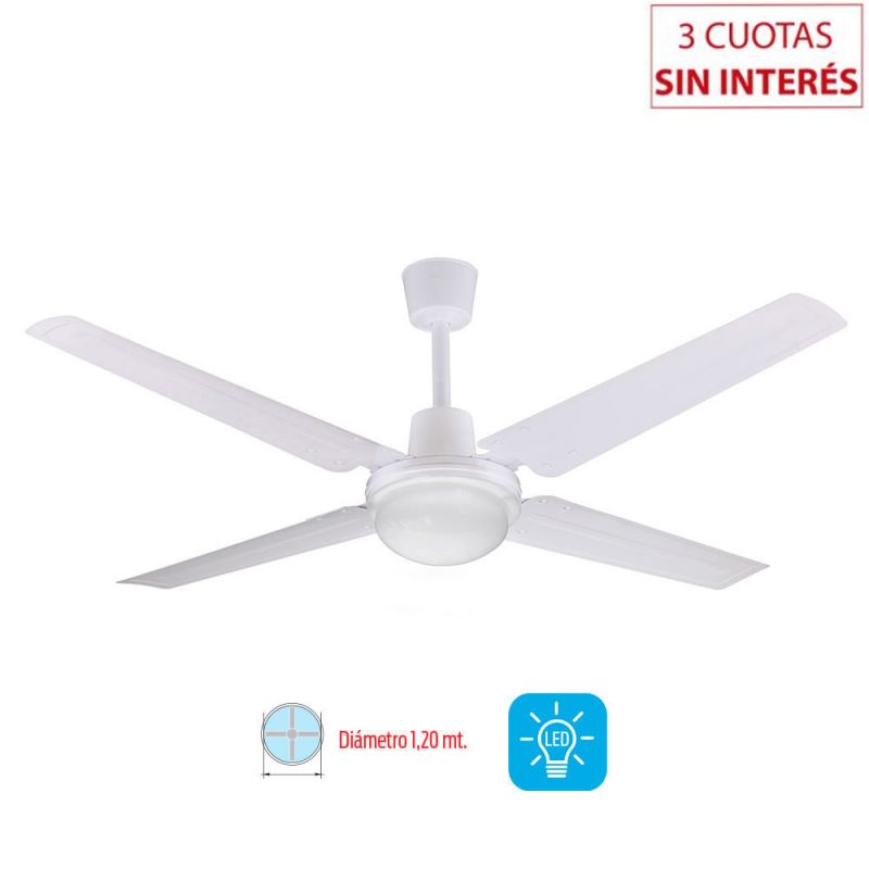 Ventilador de Techo Liliana VTHB114 Luz LED Blanco