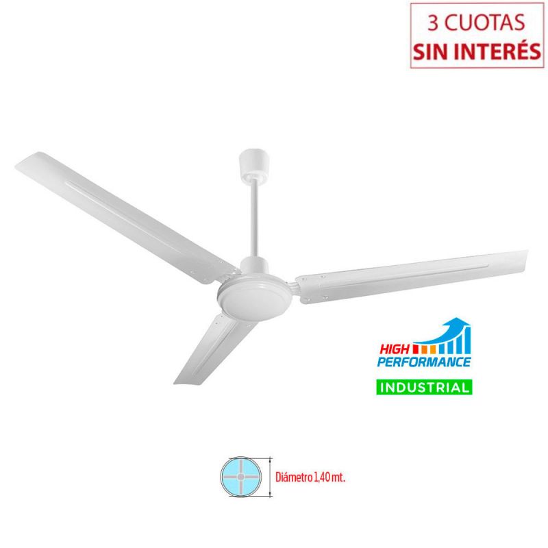 Ventilador de techo Industrial Liliana VTHI503 Blanco