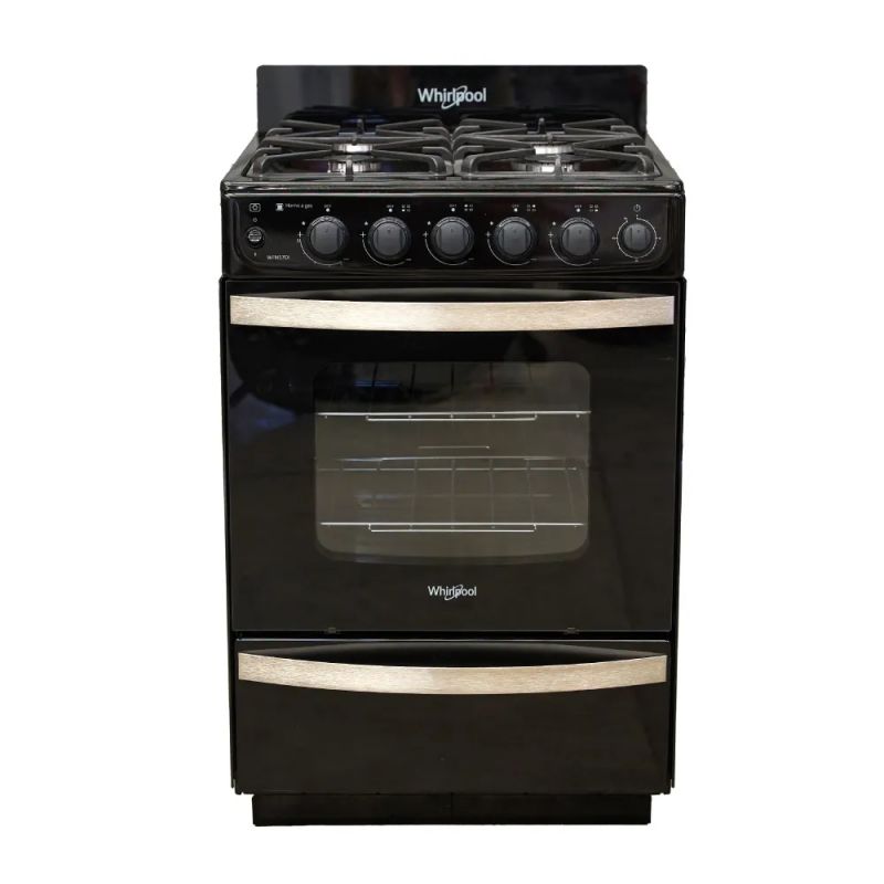 Cocina a Gas 56CM 4H Whirlpool WFN57DI Negro