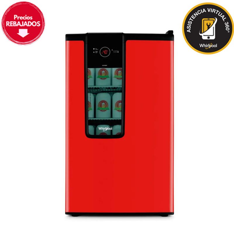 Whirlpool Heladera Cervecera 82 Lts. WBC82RY No Frost Roja