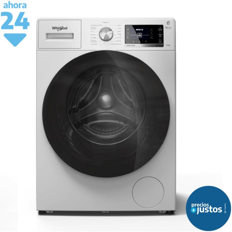LavaSecarropas Whirlpool WNC95AB 9.5Kg/6Kg Inverter Blanco
