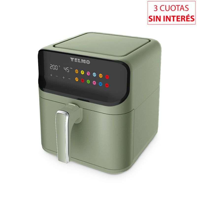 Freidora sin Aceite 7Lts Yelmo FR-7311 Verde