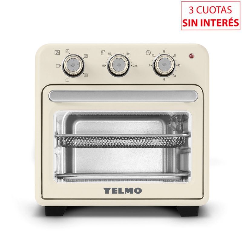 Horno Eléctrico Air Fryer 17Lts Yelmo FR-7321 Beige