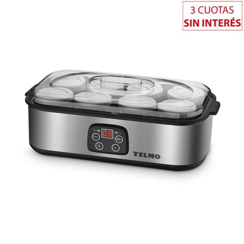 Yogurtera Digital 8 Frascos Yelmo YG-1708 Inox