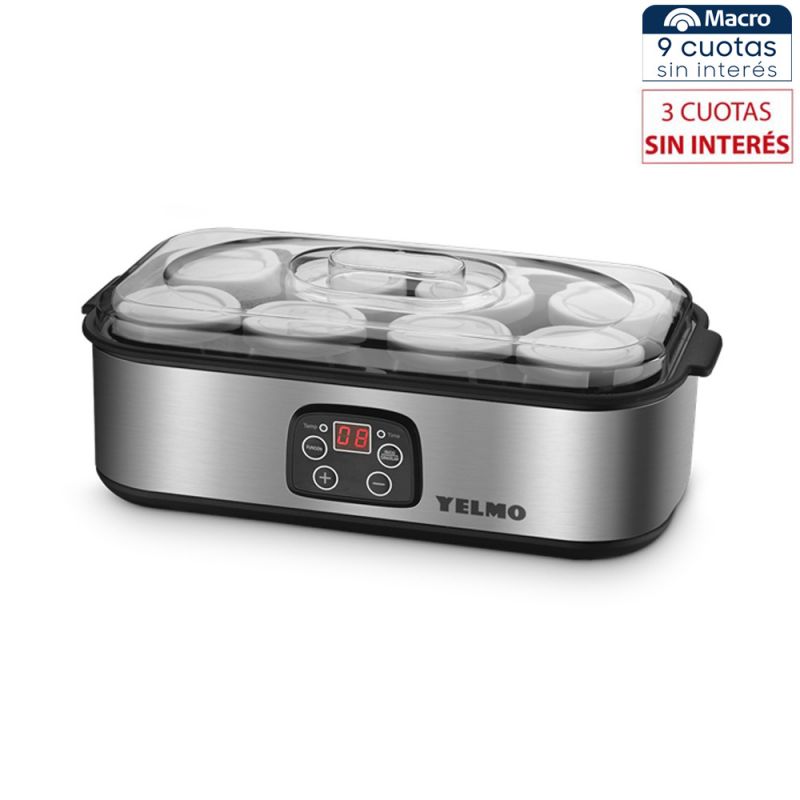 Yogurtera Digital 8 Frascos Yelmo YG-1708 Inox