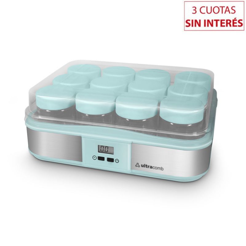 Yogurtera Digital 12 Frascos Ultracomb YG-2712 Verde