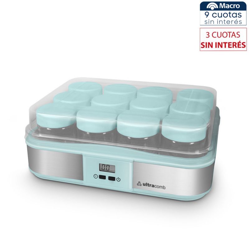 Yogurtera Digital 12 Frascos Ultracomb YG-2712 Verde