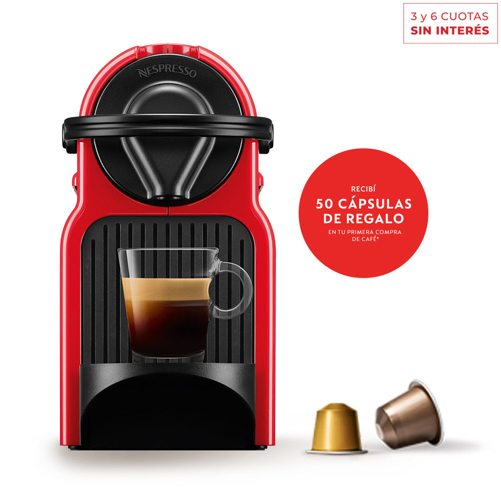 Cafetera Nespresso INISSIA Red C40-AR-RE-NE4/NE5 (702564/854498)