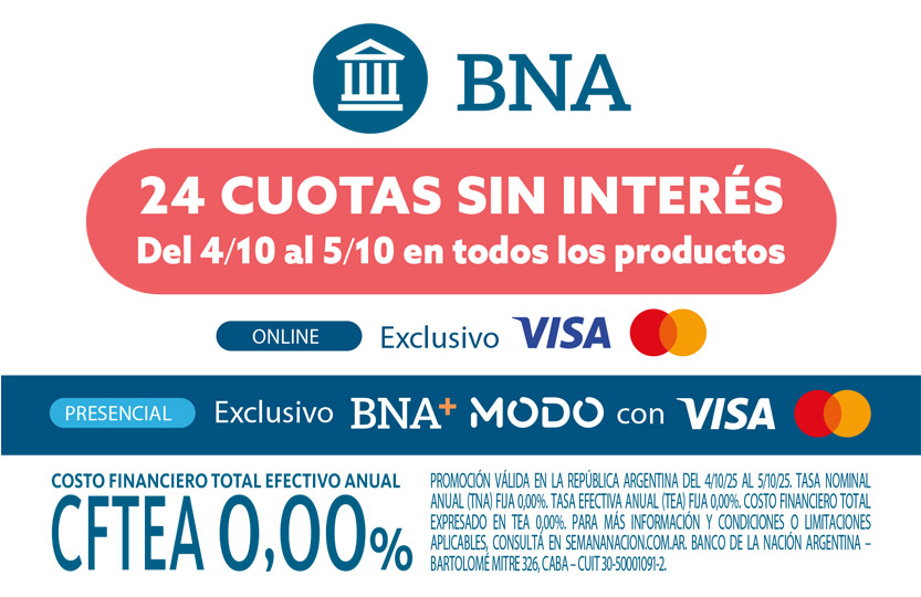 Promoción de 24 cuotas sin interés con Banco Nación