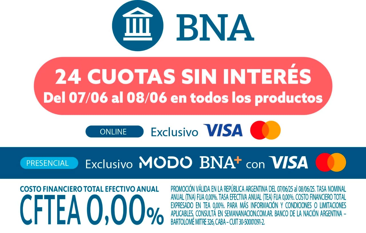 Promoción 24 cuotas sin interés Banco Nación